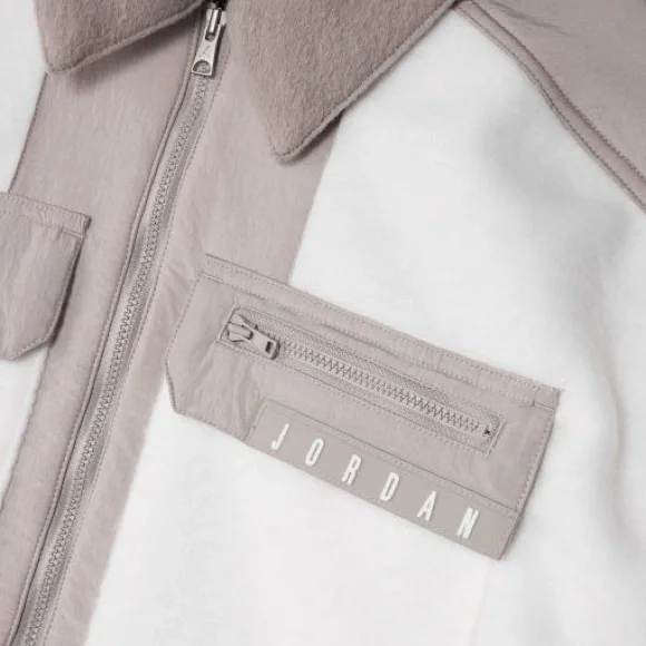 Nike x Jordan Collaboration : 2021 Air Jordan Jacket Summit White | Size L | NWT - Picture 12 of 16